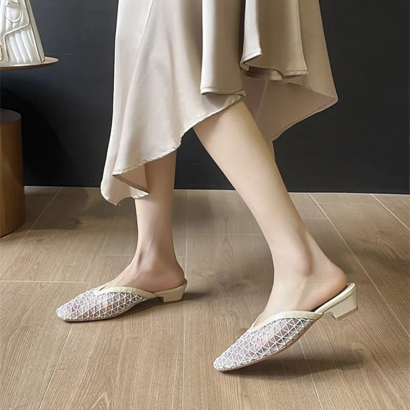 TATAYA Rubber Sole Abrasion Resistant Closed Toe Slippers Women's-3