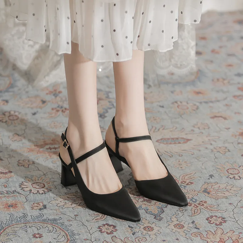 TATAYA Chunky Heel High Heels 7cm Women's-1