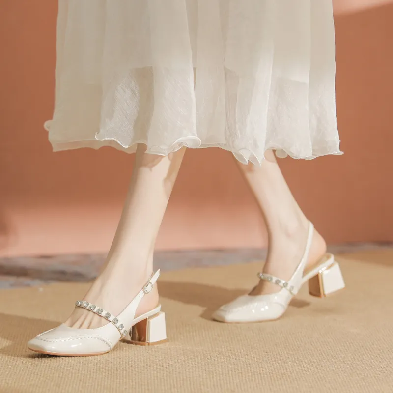TATAYA Chunky Heel High Heels 5cm Women's-3