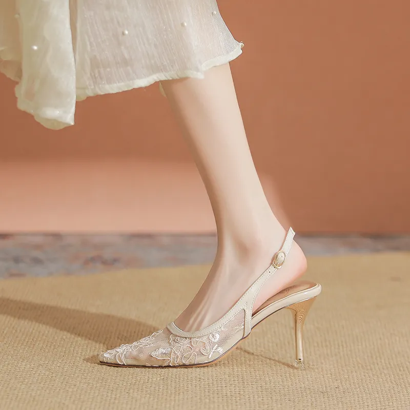 TATAYA Slim Heel High Heels 8cm Women's-6