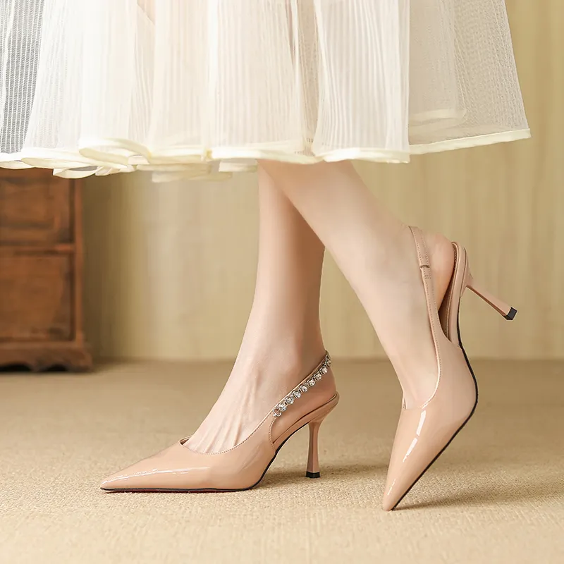TATAYA Slim Heel High Heels 8cm Women's-14