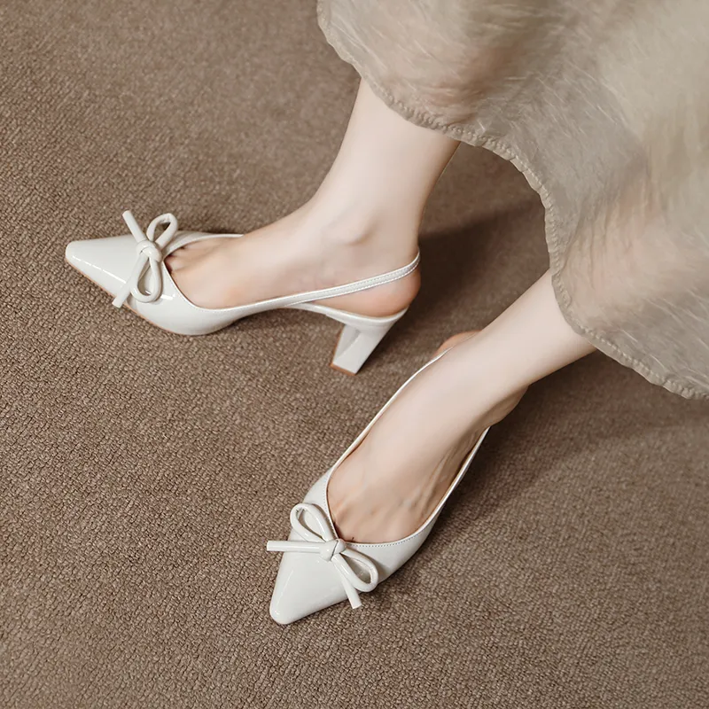 TATAYA Chunky Heel High Heels 8cm Women's-2
