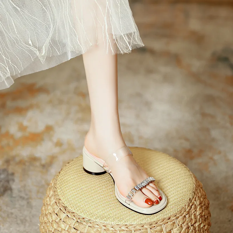 TATAYA Rubber Sole Abrasion Resistant Slide Slippers Women's-4