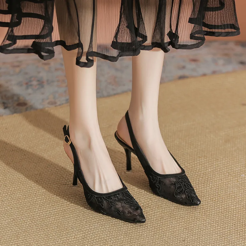 TATAYA Slim Heel High Heels 8cm Women's-12