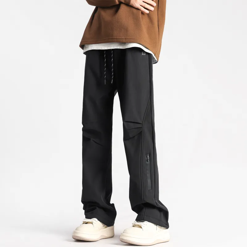 ZNTN Casual Pants Unisex Black-5