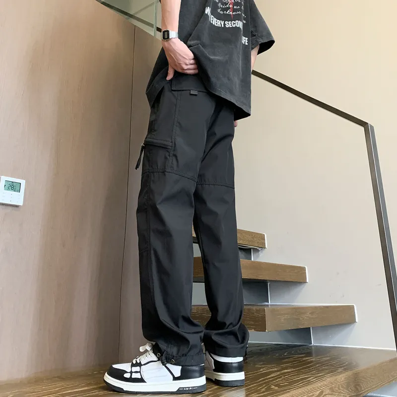 ZNTN Casual Pants Unisex Black-3