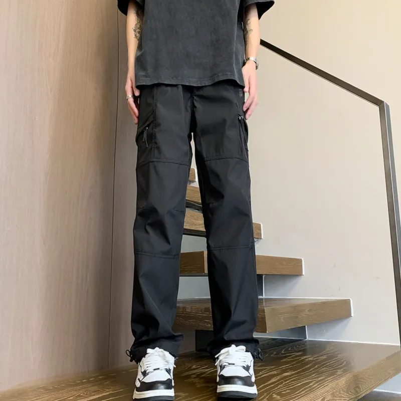ZNTN Casual Pants Unisex Black-6