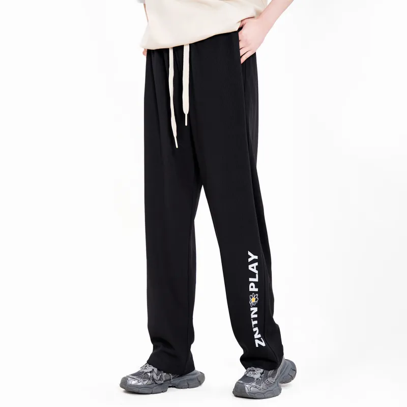 ZNTN Casual Pants Unisex Black-3