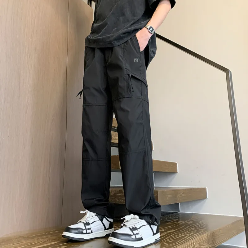ZNTN Casual Pants Unisex Black-4