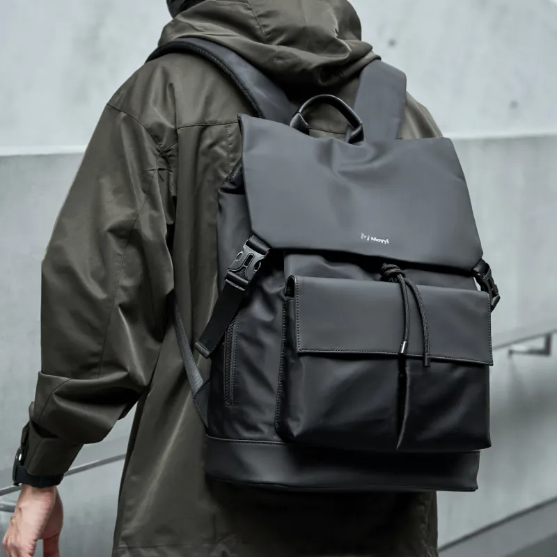 MOYYI Oxford Backpack Regular Unisex Black-6