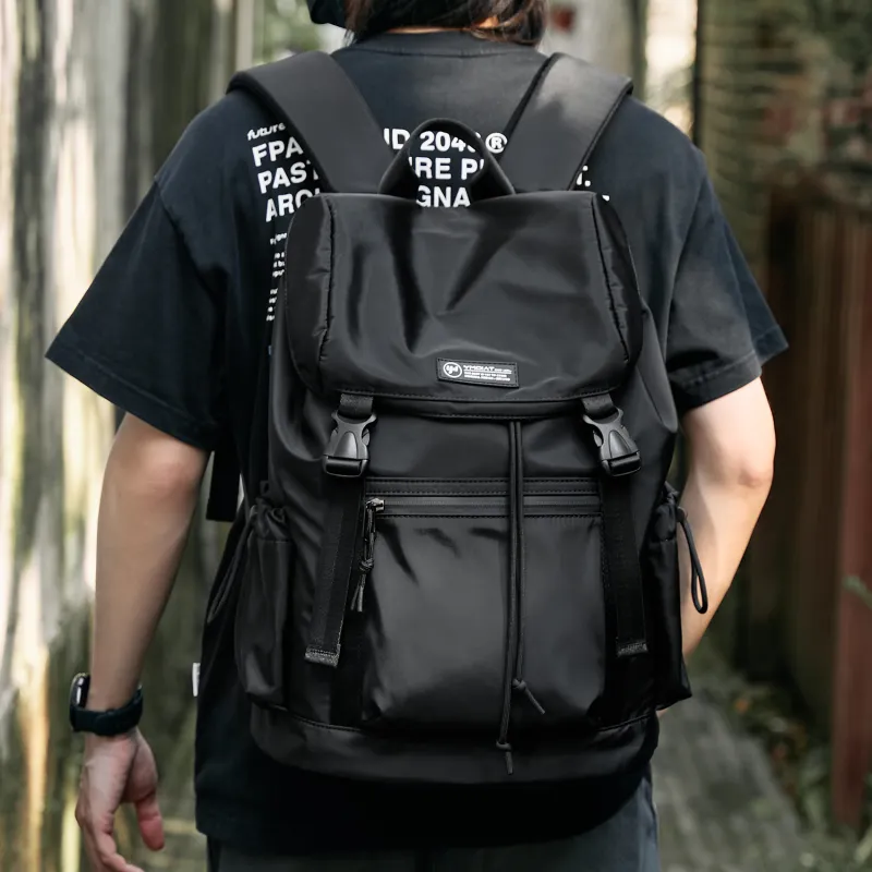 MOYYI Oxford Backpack Regular Unisex Green/Black-14