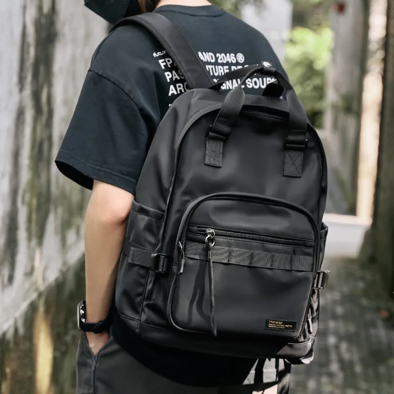 MOYYI Oxford Travel Bags Backpack Regular Unisex Black-5