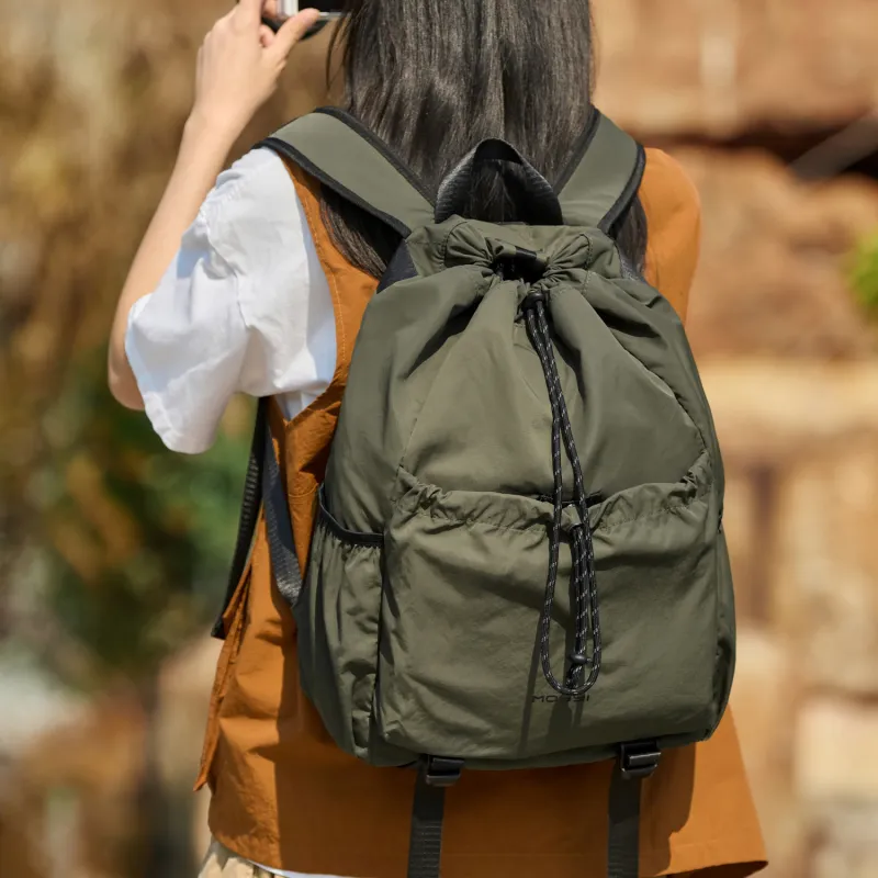 MOYYI Oxford Backpack Regular Unisex Green/Khaki/Black-10