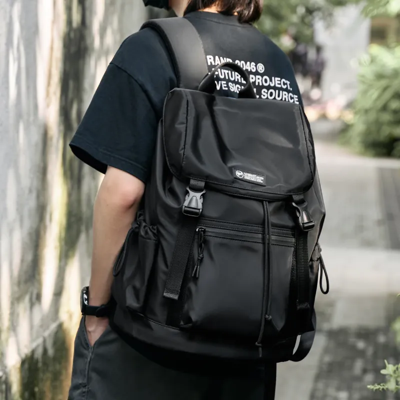 MOYYI Oxford Backpack Regular Unisex Green/Black-13