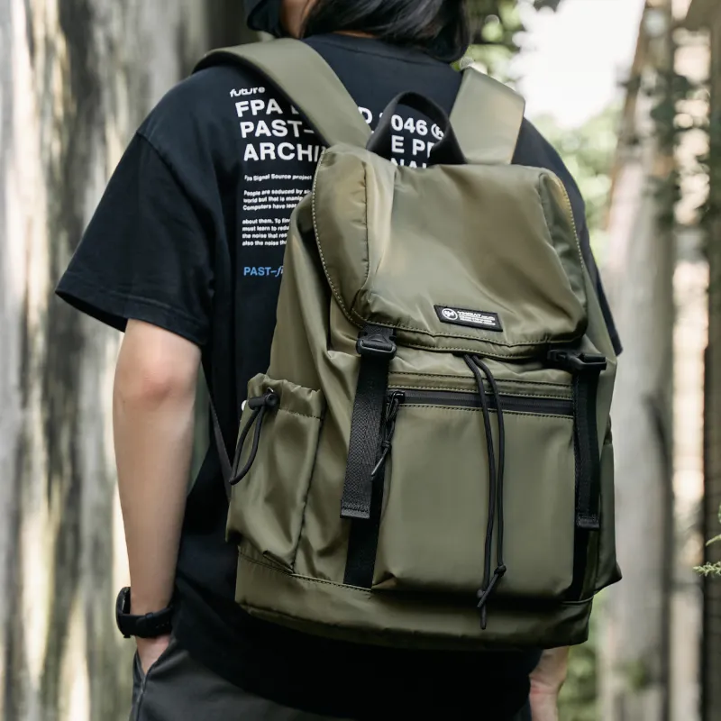 MOYYI Oxford Backpack Regular Unisex Green/Black-4
