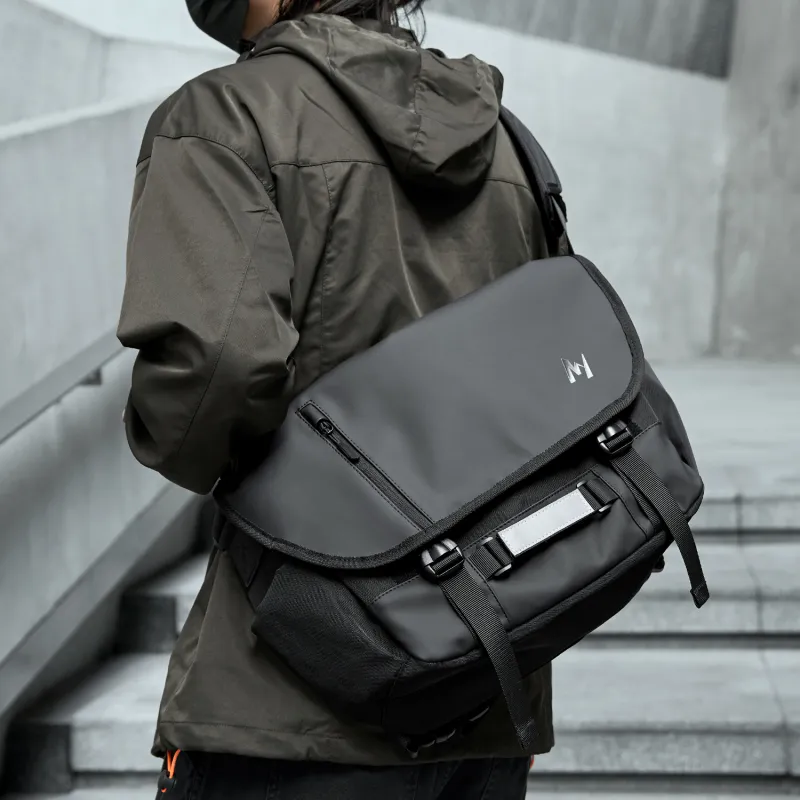 MOYYI Oxford Crossbody Bag Regular Men's Black-7