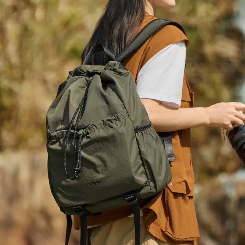 MOYYI Oxford Backpack Regular Unisex Green/Khaki/Black-11
