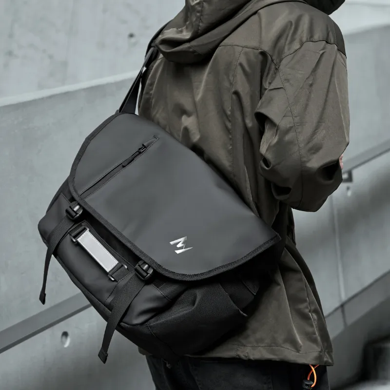 MOYYI Oxford Crossbody Bag Regular Men's Black-4