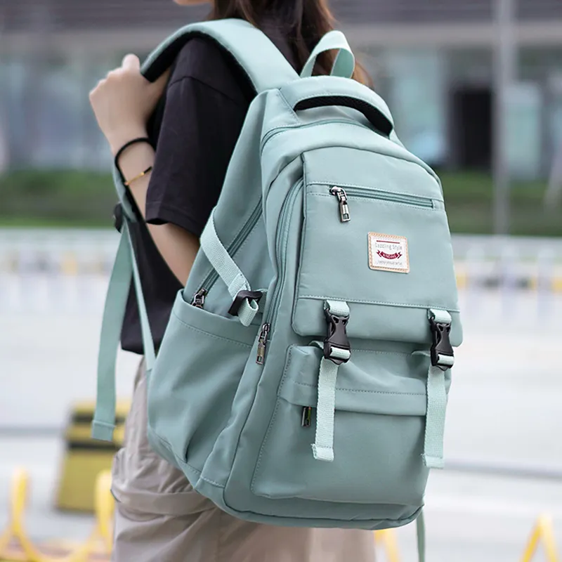 MOYYI Oxford Backpack Unisex Khaki-12