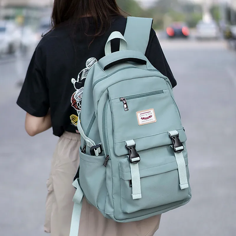 MOYYI Oxford Backpack Unisex Khaki-13