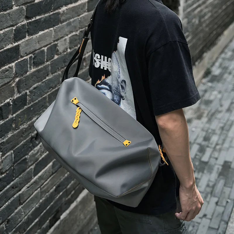 MOYYI Water Repellent Oxford Shoulder Bag Men's Glacier Gray-6