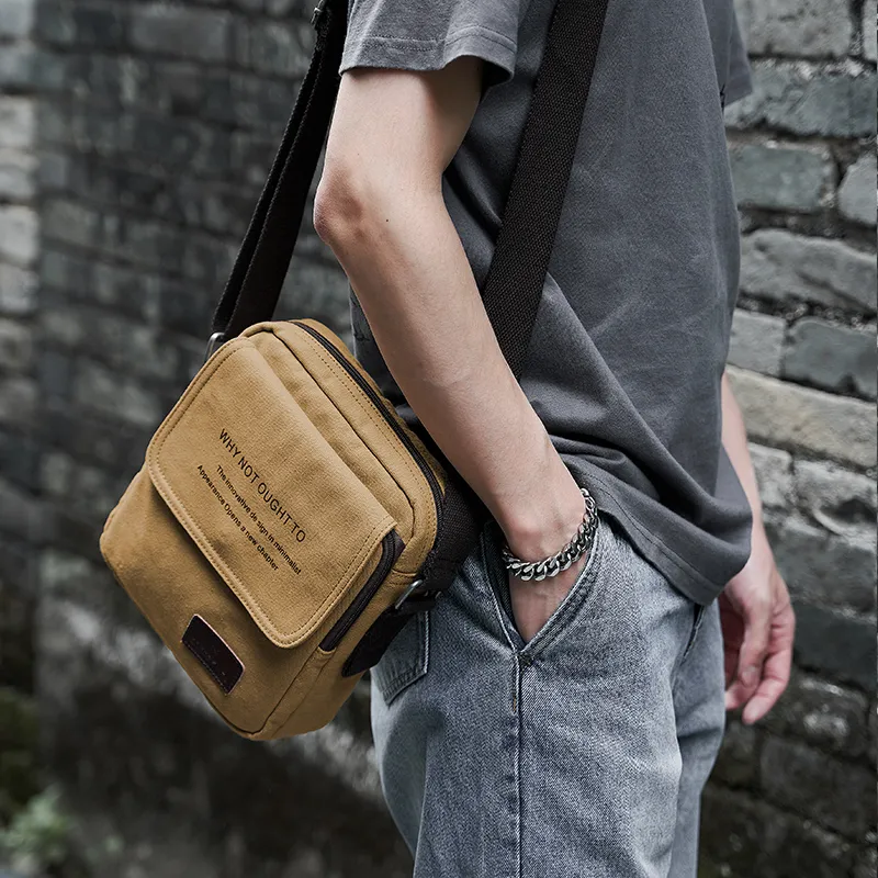 MOYYI Canvas Crossbody Bag Regular Men's Khaki-4