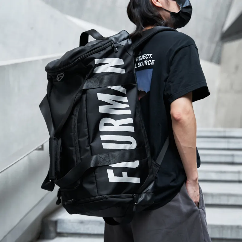 MOYYI Oxford One Shoulder Portable Basketball Bag Crossbody Bag Gym Bag Travel Bag Large Size Men's Gray/Black-14