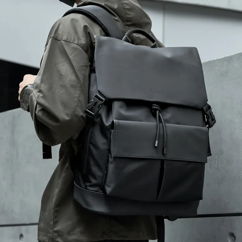 MOYYI Oxford Backpack Regular Unisex Black-7