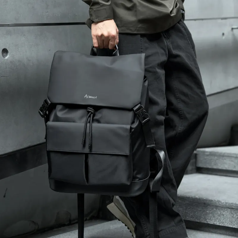 MOYYI Oxford Backpack Regular Unisex Black-5