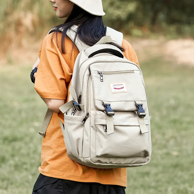 MOYYI Oxford Backpack Unisex Khaki-6