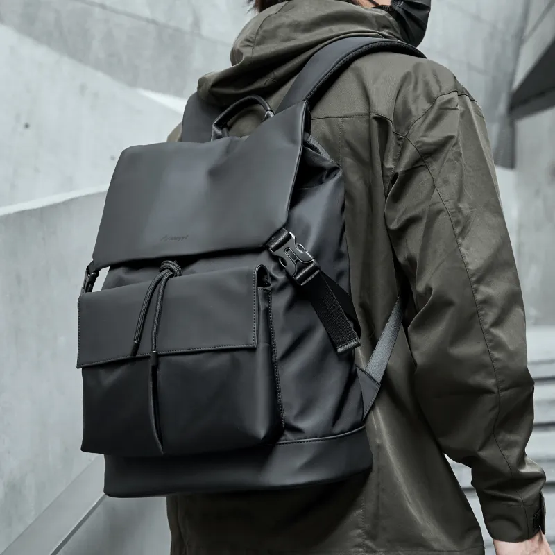 MOYYI Oxford Backpack Regular Unisex Black-4