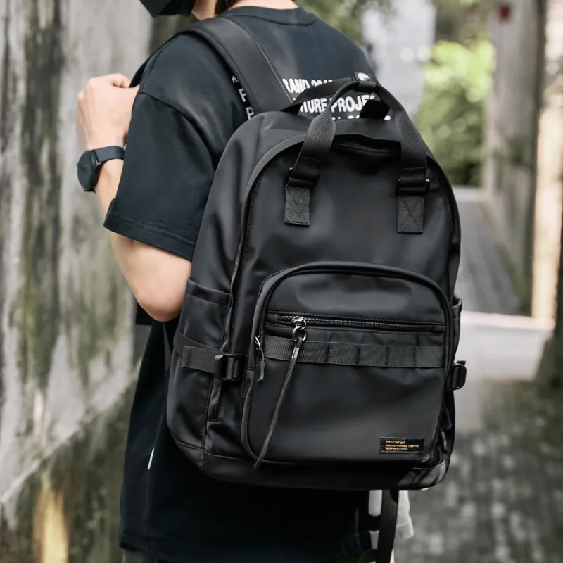 MOYYI Oxford Travel Bags Backpack Regular Unisex Black-4