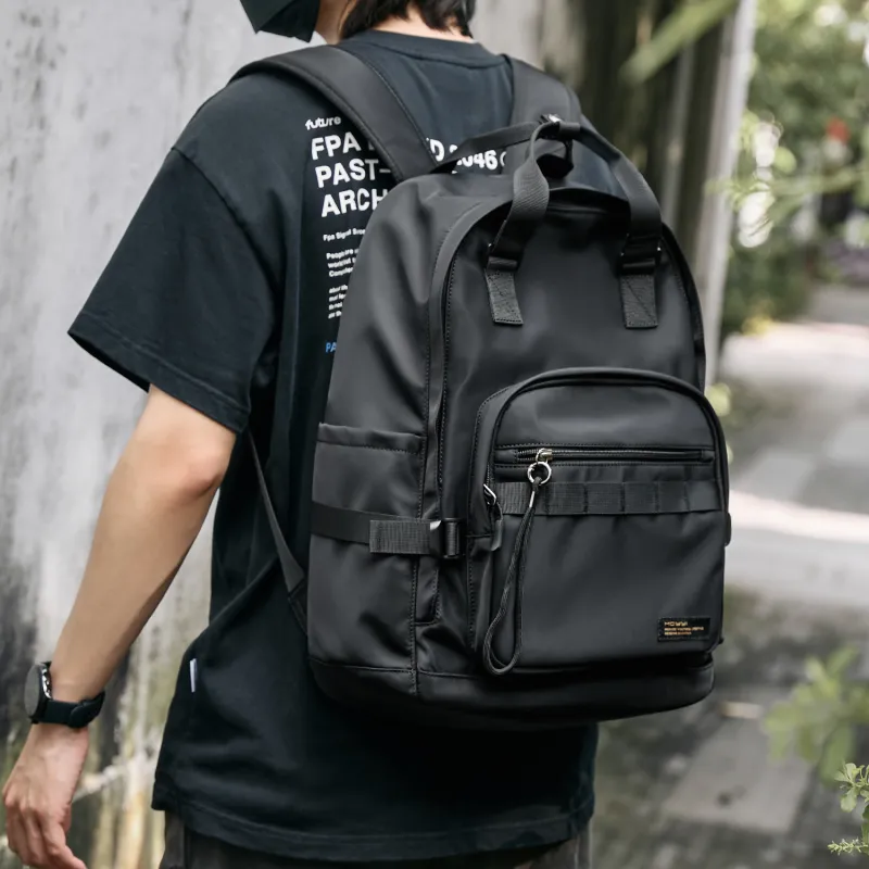 MOYYI Oxford Travel Bags Backpack Regular Unisex Black-6