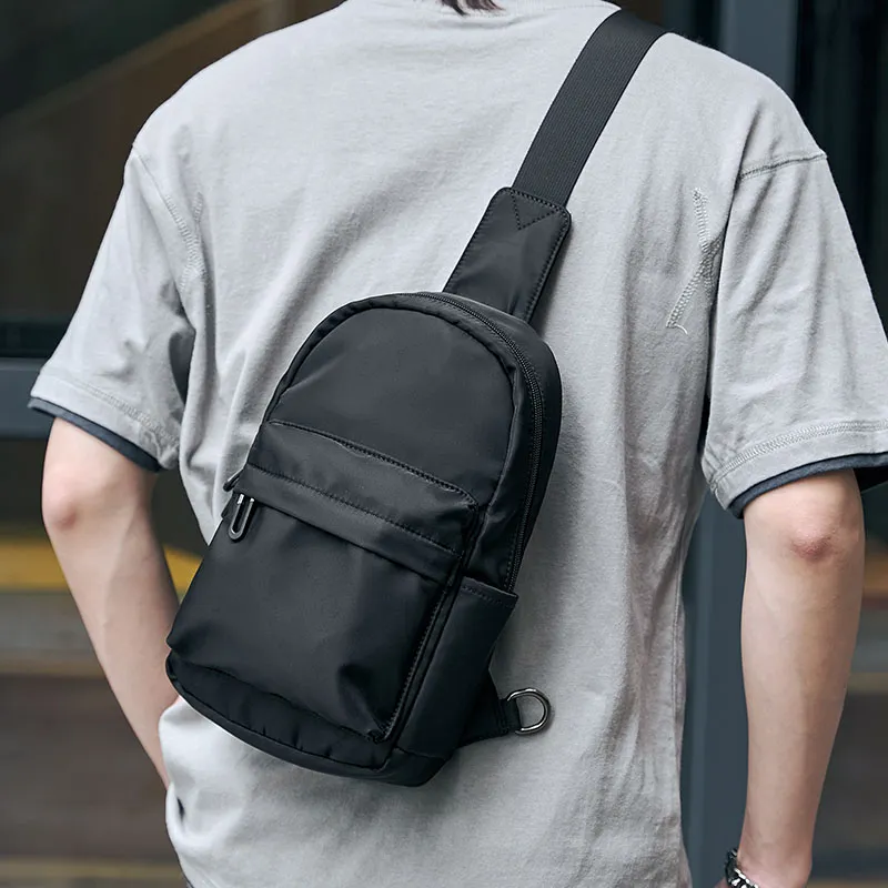 MOYYI Oxford Sling Bag Regular Men's Black-3