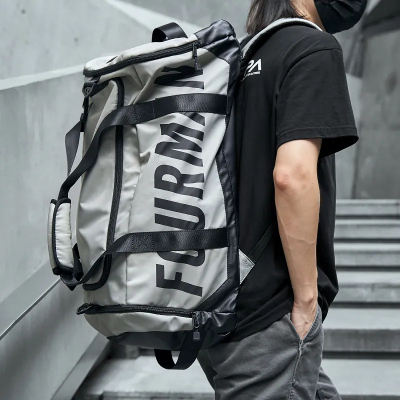 MOYYI Oxford One Shoulder Portable Basketball Bag Crossbody Bag Gym Bag Travel Bag Large Size Men's Gray/Black-4