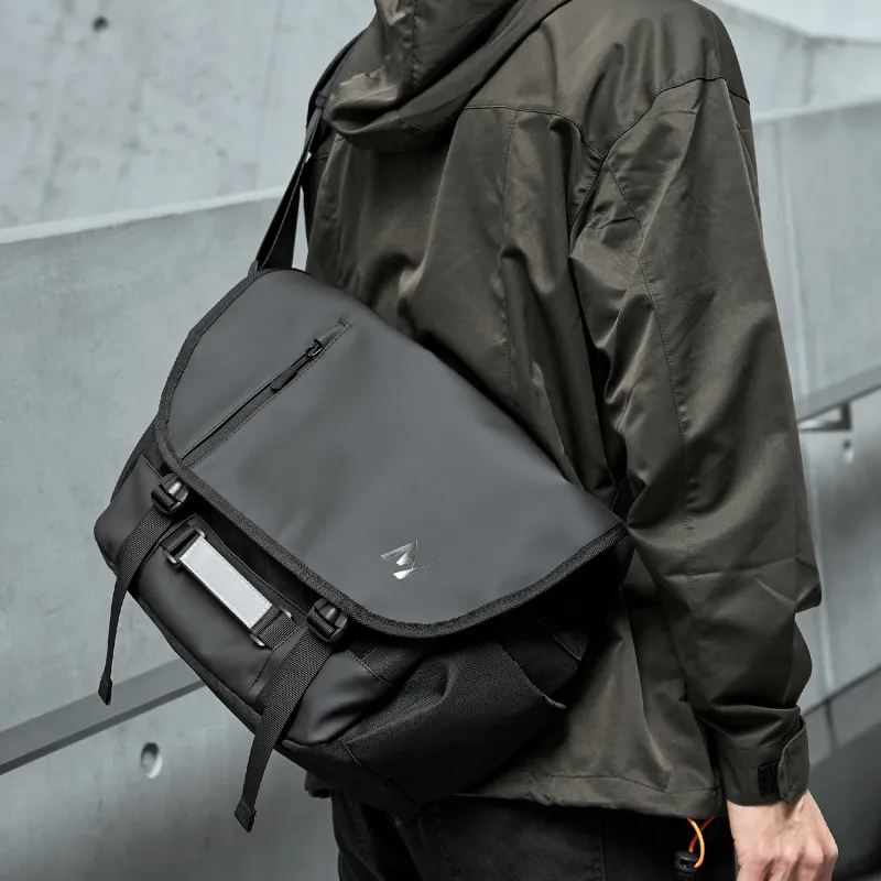MOYYI Oxford Crossbody Bag Regular Men's Black-5