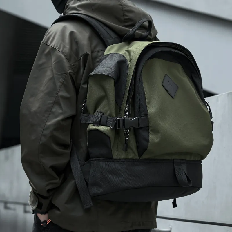 MOYYI Oxford Backpack Regular Unisex Army Green-7