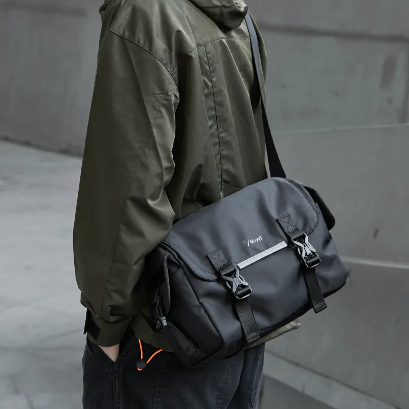MOYYI Oxford Crossbody Bag Regular Men's Black-4