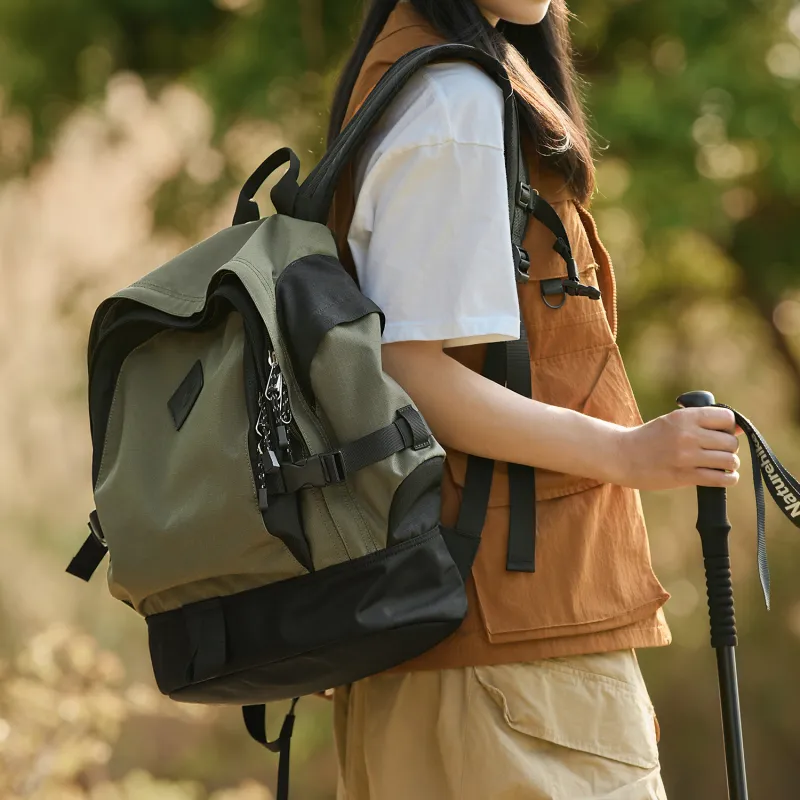 MOYYI Oxford Backpack Regular Unisex Army Green-5
