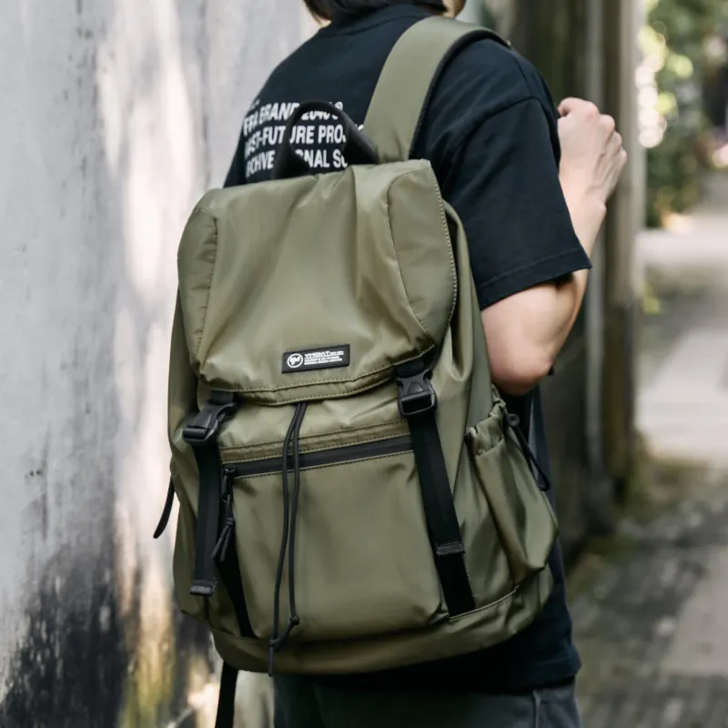 MOYYI Oxford Backpack Regular Unisex Green/Black-5
