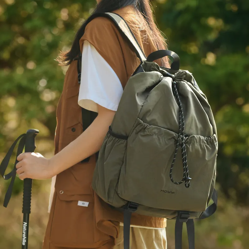 MOYYI Oxford Backpack Regular Unisex Green/Khaki/Black-9