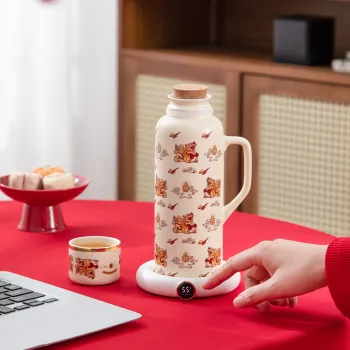 Mr Nanshan Ceramic Vacuum Flask Gongfu Tea Set Premium Box Set