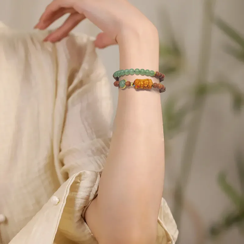 Ryukyu Barbie Sandalwood Bracelets Unisex-6