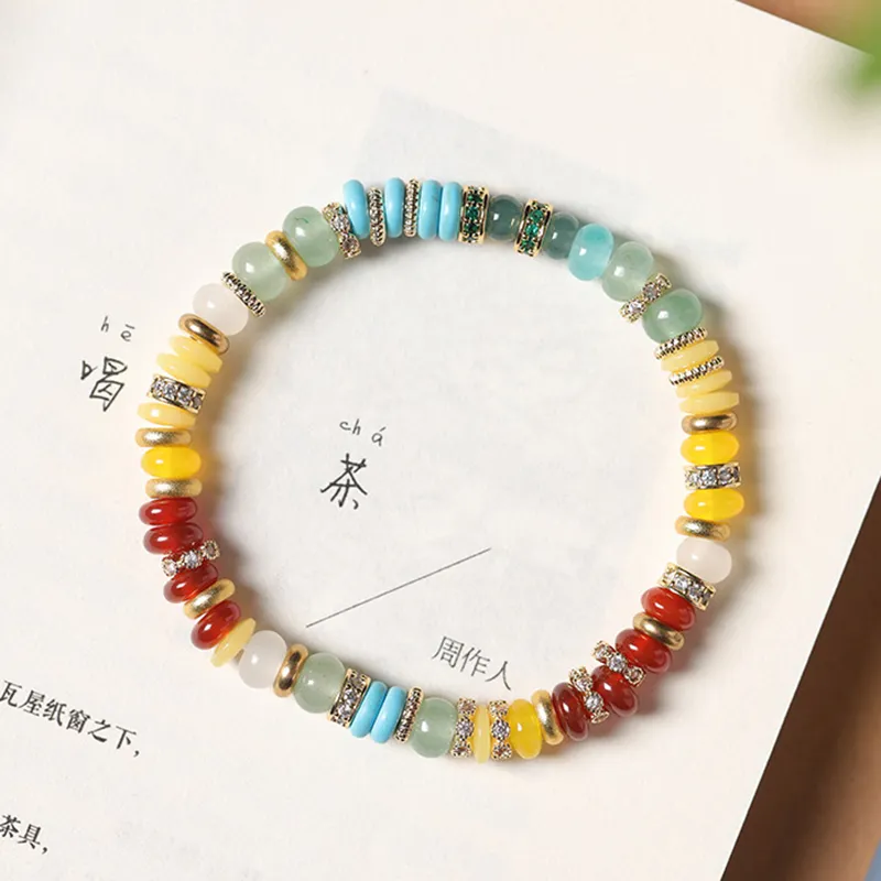 Ryukyu Colored Glaze Bracelets Unisex-2