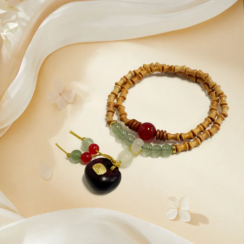 Ryukyu Barbie Sandalwood Bracelets Unisex-4
