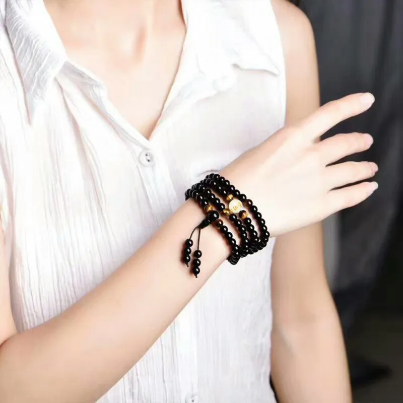 Ryukyu Obsidian Bracelets Unisex-5
