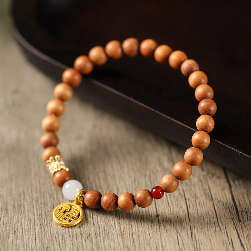 Ryukyu Barbie Sandalwood Bracelets Unisex-1