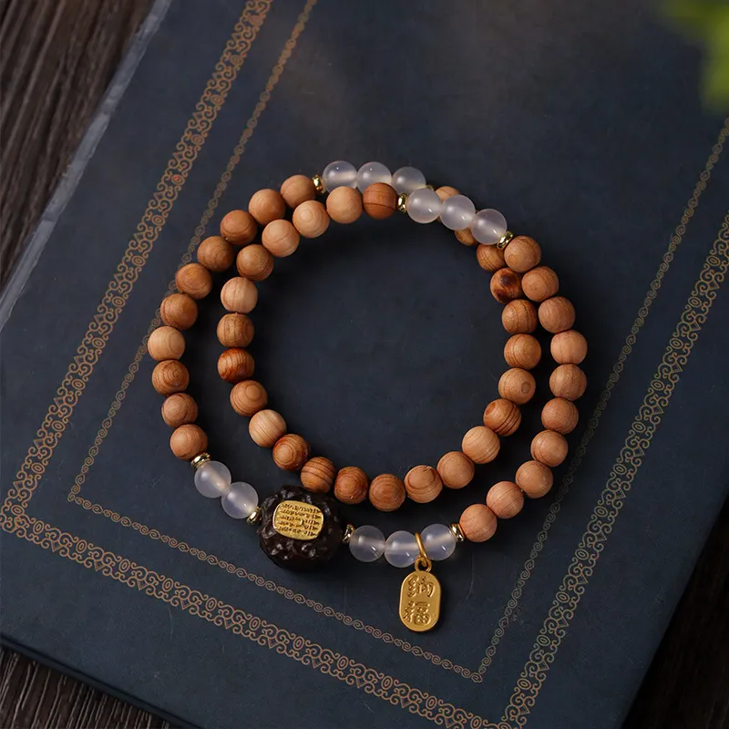 Ryukyu Barbie Sandalwood Bracelets Unisex-3