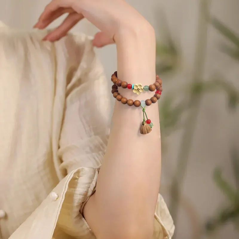 Ryukyu Barbie Sandalwood Bracelets Unisex-6