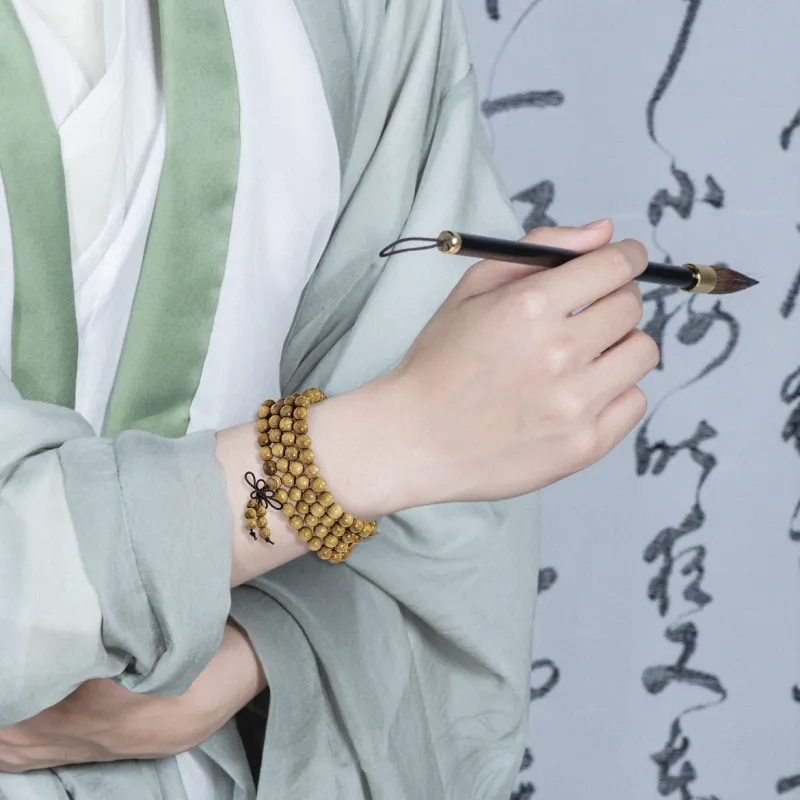 Ryukyu Milky Agarwood Bracelets Unisex-3